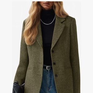 New! Wool Tweed Women's Blazer